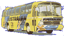 Australias team bus